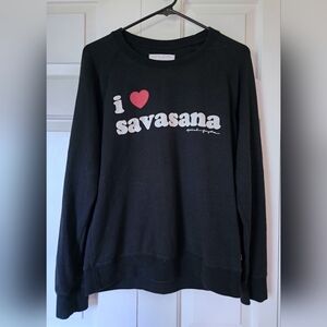 Spiritual Gangster "i ❤️ savasana" sweatshirt